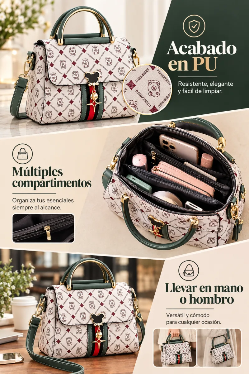 BOLSO DELUXE · Negro · Características